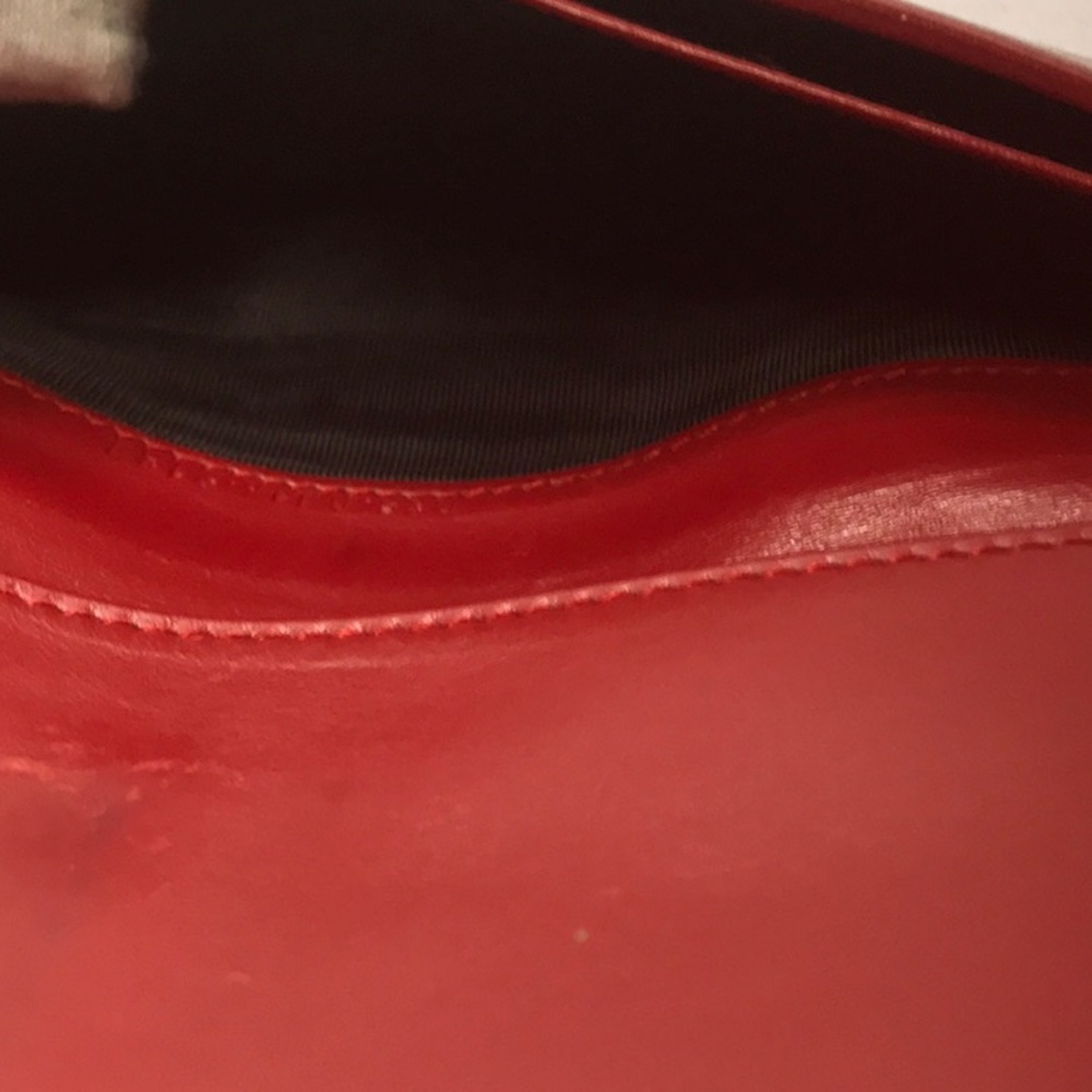 Canvas Gucci wallet blue red leather gold hardware - Picture 9 of 14